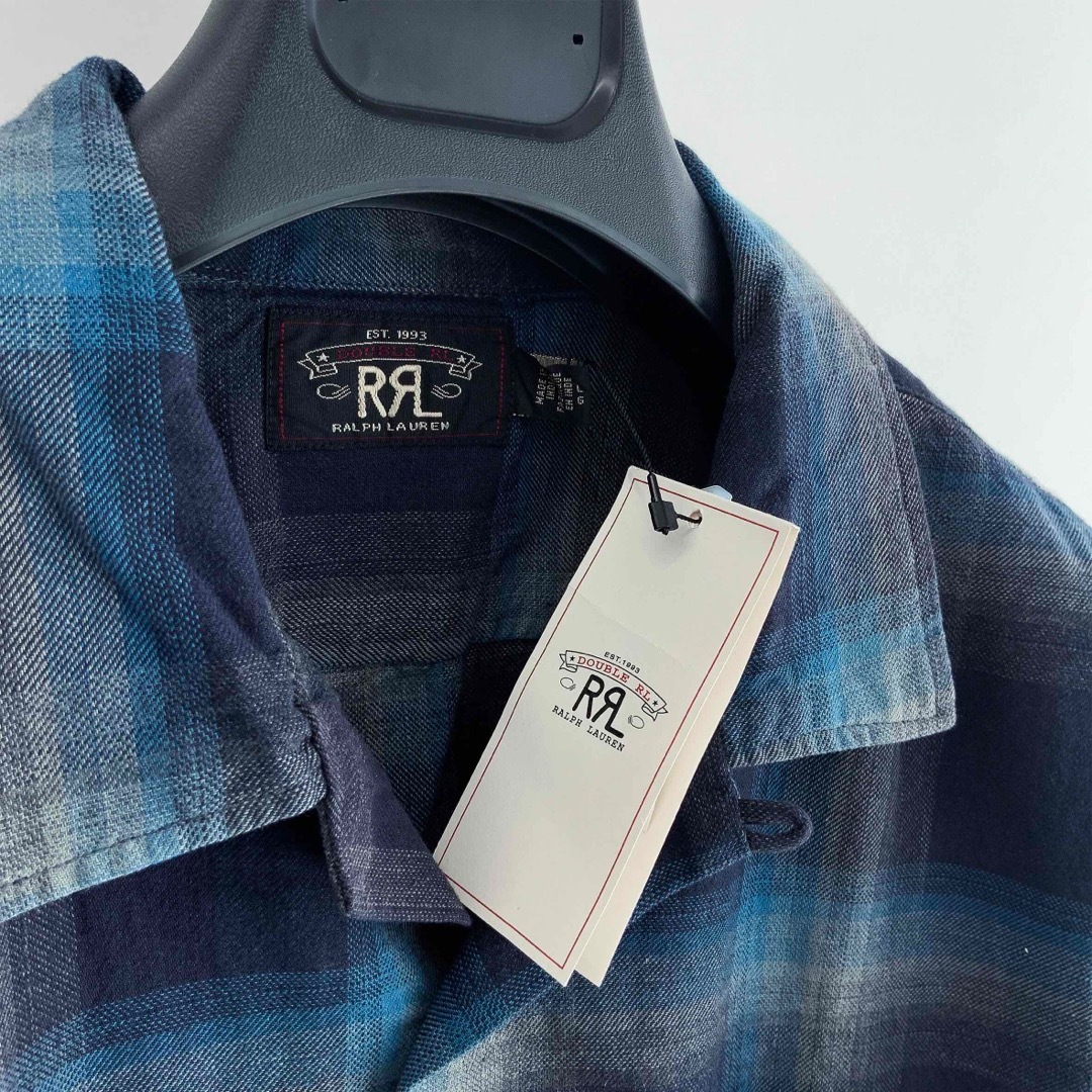 23SS 新品 RRL ダブルアールエル プラッド チェック シャツ 長袖 M-