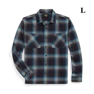 ダブルアールエル(RRL)の23SS 新品 RRL ダブルアールエル プラッド チェック シャツ 長袖 M(シャツ)