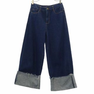 アーバンリサーチ(URBAN RESEARCH)のアーバンリサーチ ワイド デニムパンツ M ブルー URBAN RESEARCH ジーンズ レディース 【中古】  【230929】(ショートパンツ)