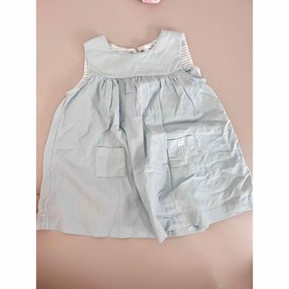 プチバトー(PETIT BATEAU)のプチバトー　女の子　水色(ワンピース)