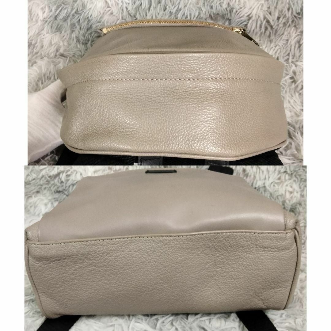 FURLA フルラ リュック バッグパック レザー ゴールド金具 グレージュ