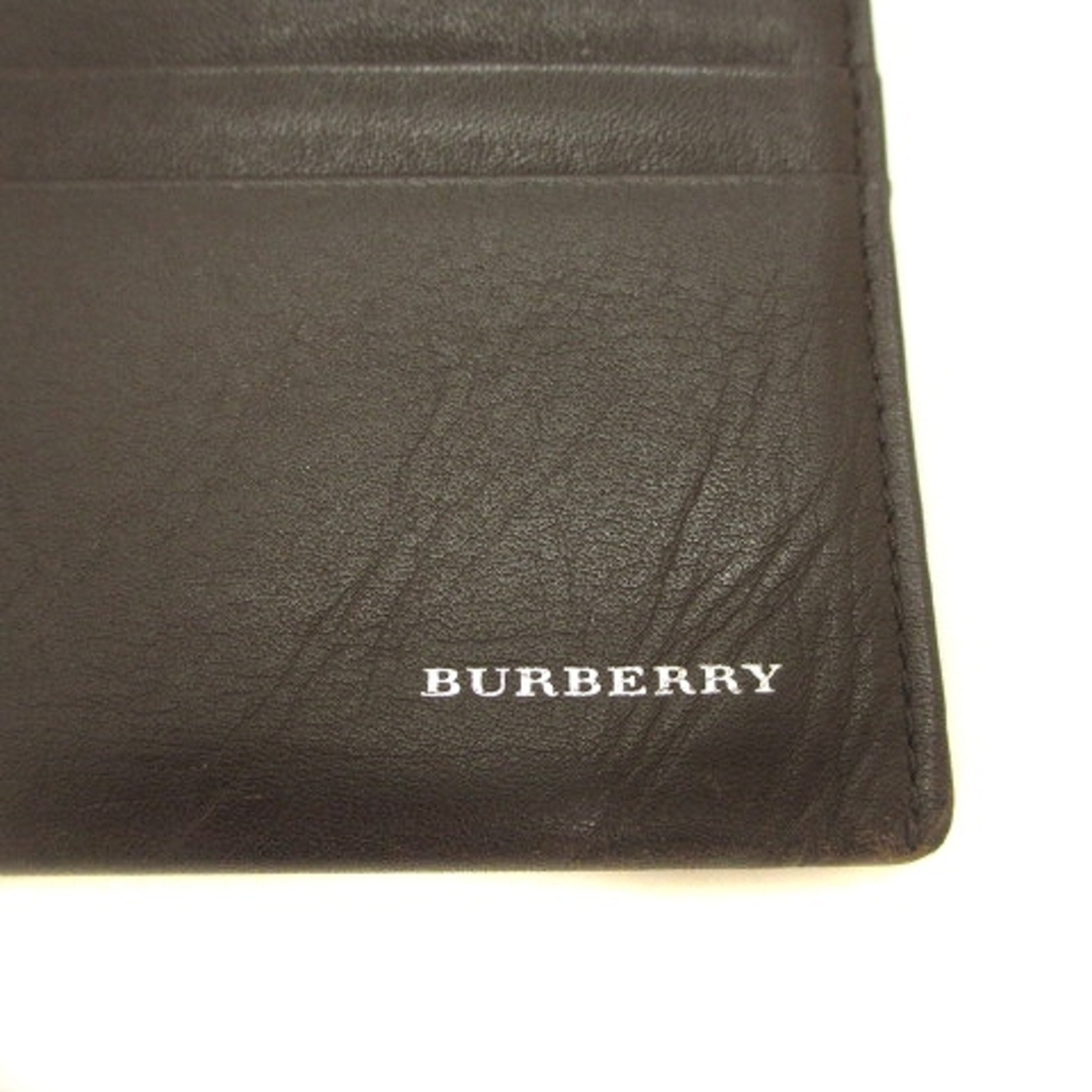 BURBERRY - バーバリー 長財布 二つ折り レザー 内側ノバチェック 金具