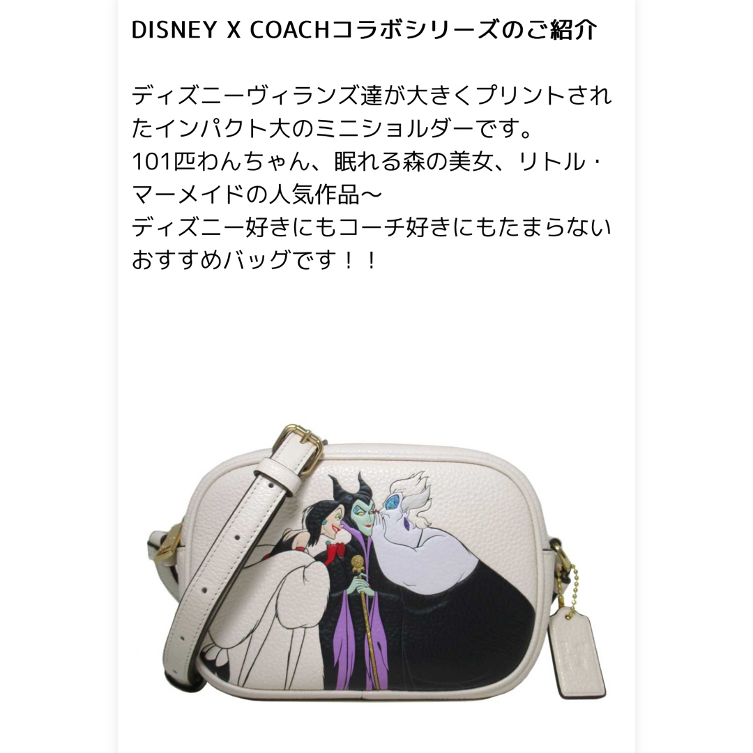 Disney ディズニー　コーチ　coach ヴィランズ　ショルダーバック