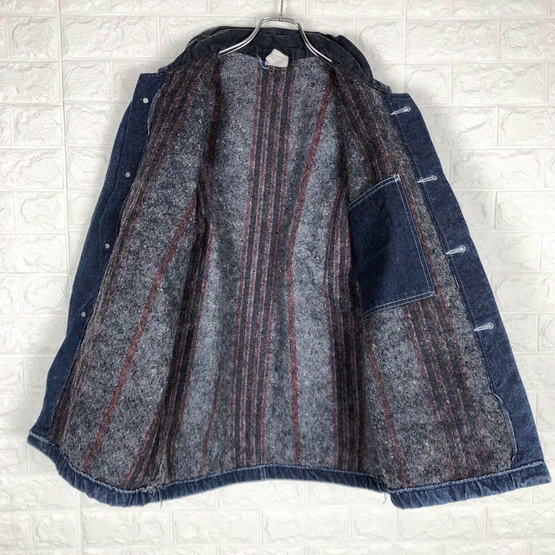 Dickies(ディッキーズ)のディッキーズ ヴィンテージ カバーオール デニムジャケット 綿100% 刺繍ロゴ メンズのジャケット/アウター(カバーオール)の商品写真