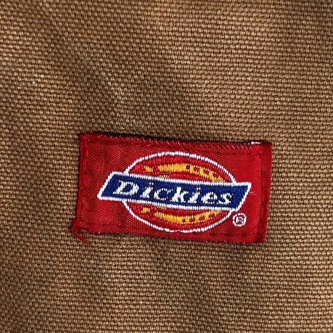 ディッキーズ 刺繍ロゴ カバーオール ダックジャケット アクティブ 90s 茶色