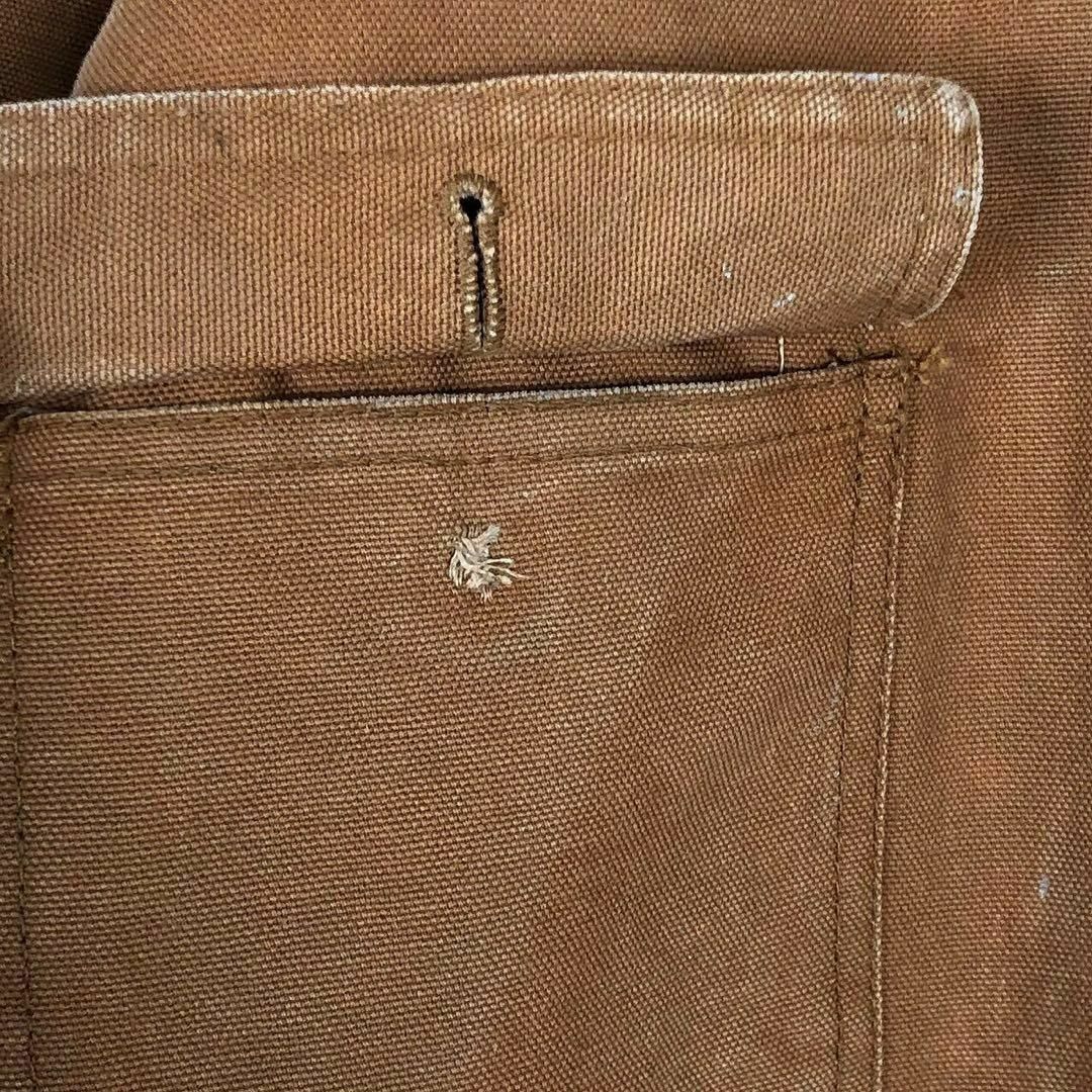 Dickies(ディッキーズ)のディッキーズ 刺繍ロゴ カバーオール ダックジャケット アクティブ 90s 茶色 メンズのジャケット/アウター(カバーオール)の商品写真