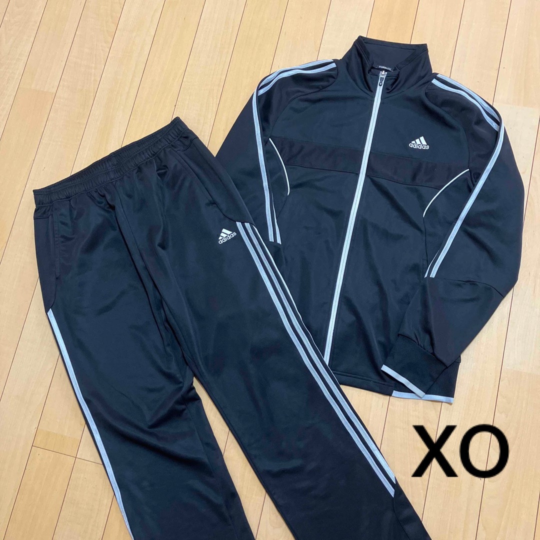 アディダス adidas ジャージ 上下 セットアップ ブラック XO - ジャージ