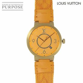 ルイヴィトン(LOUIS VUITTON)のルイ ヴィトン LOUIS VUITTON タンブールスリム モノグラム QA103 メンズ 腕時計 デイト クォーツ Tambour Slim Monogram VLP 90208060(腕時計(アナログ))