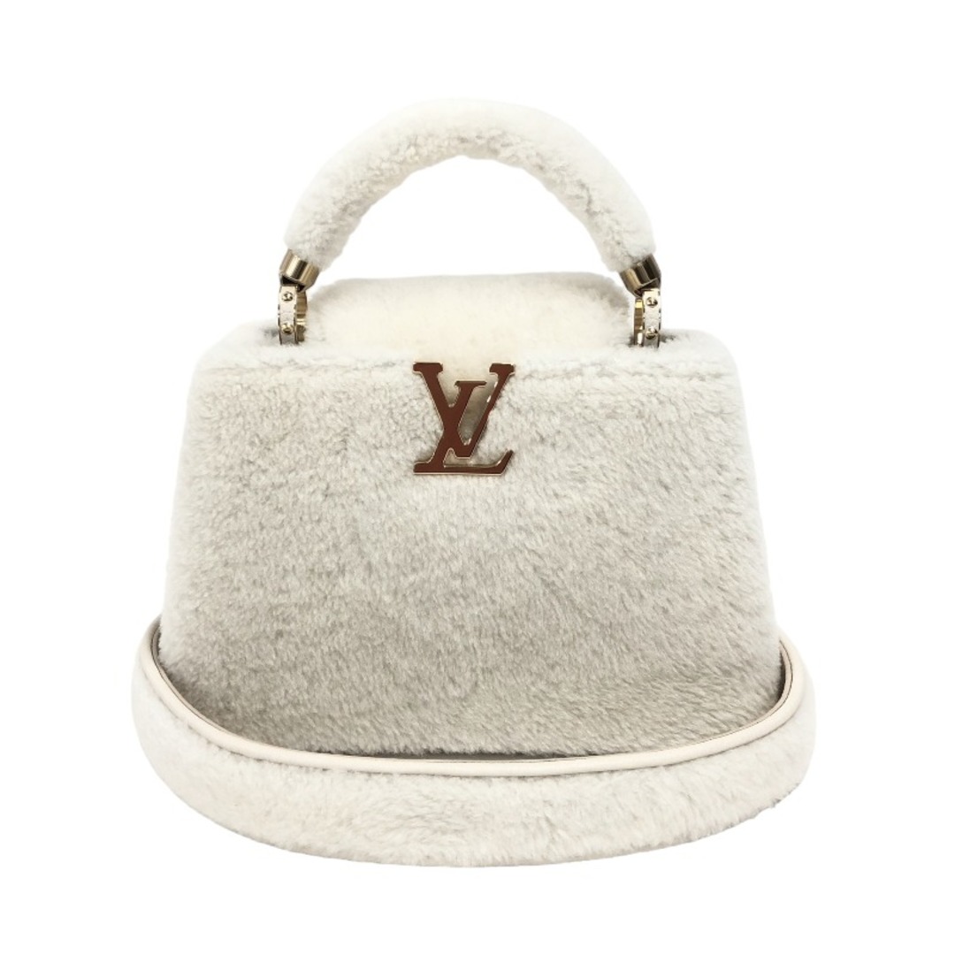 【ネット限定】ルイ・ヴィトン LOUIS VUITTON カプシーヌBB M21089 ホワイト シアリング/トリヨンレザー レディース ハンドバッグ