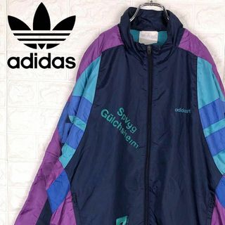 激レア 希少 adidas アディダス ナイロンジャケット コーチジャケット 紫