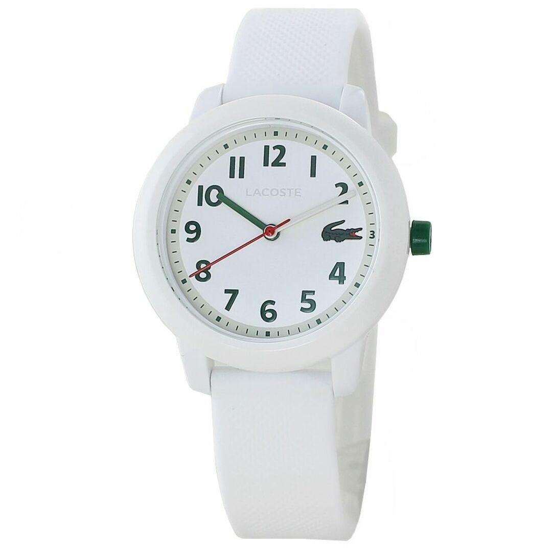 LACOSTE(ラコステ)のラコステ 腕時計 レディース キッズ シンプル かわいい シリコンベルト ホワイト 白 白い腕時計 女性 誕生日 プレゼント ギフト 10代 20代 30代 日常使い レディースのファッション小物(腕時計)の商品写真