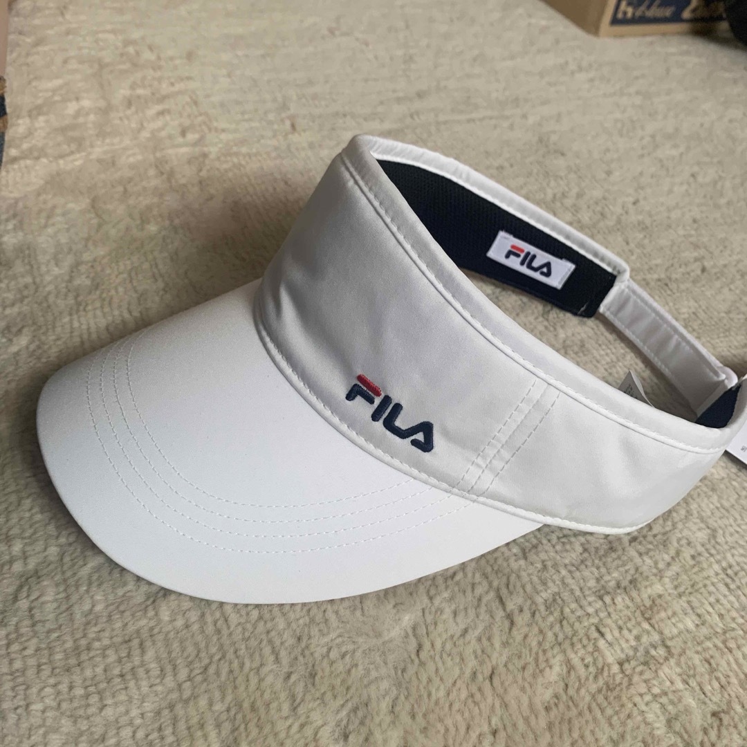 FILA フィラ サンバイザー レディースの通販 by misa's shop|フィラならラクマ