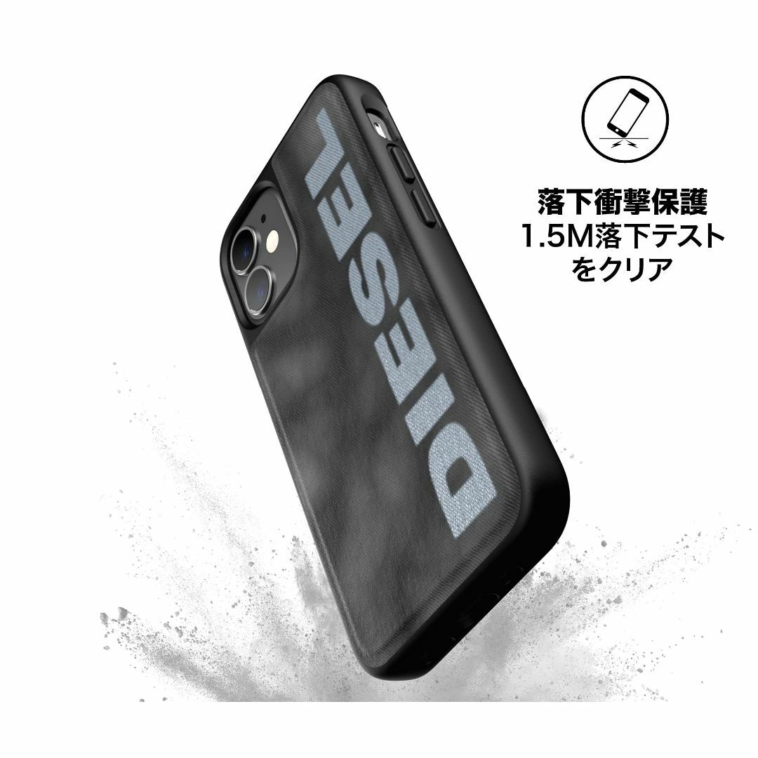 【色: グレー/ホワイト】DIESEL iPhone12 Mini ケース 5.