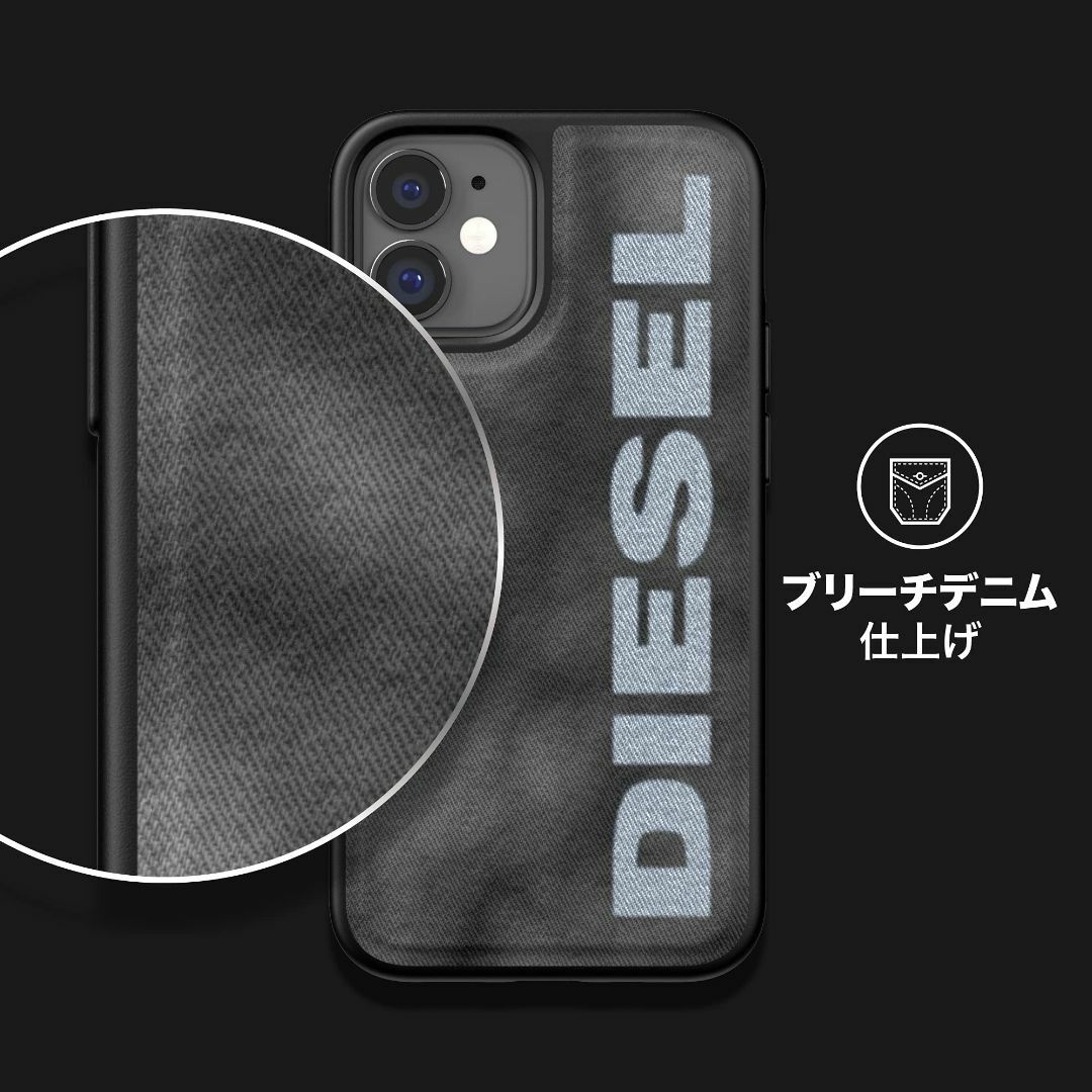 【色: グレー/ホワイト】DIESEL iPhone12 Mini ケース 5.