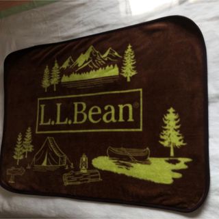 L.L.Bean - LL Beanフリースのブランケット100cm ×70cm ブラウン