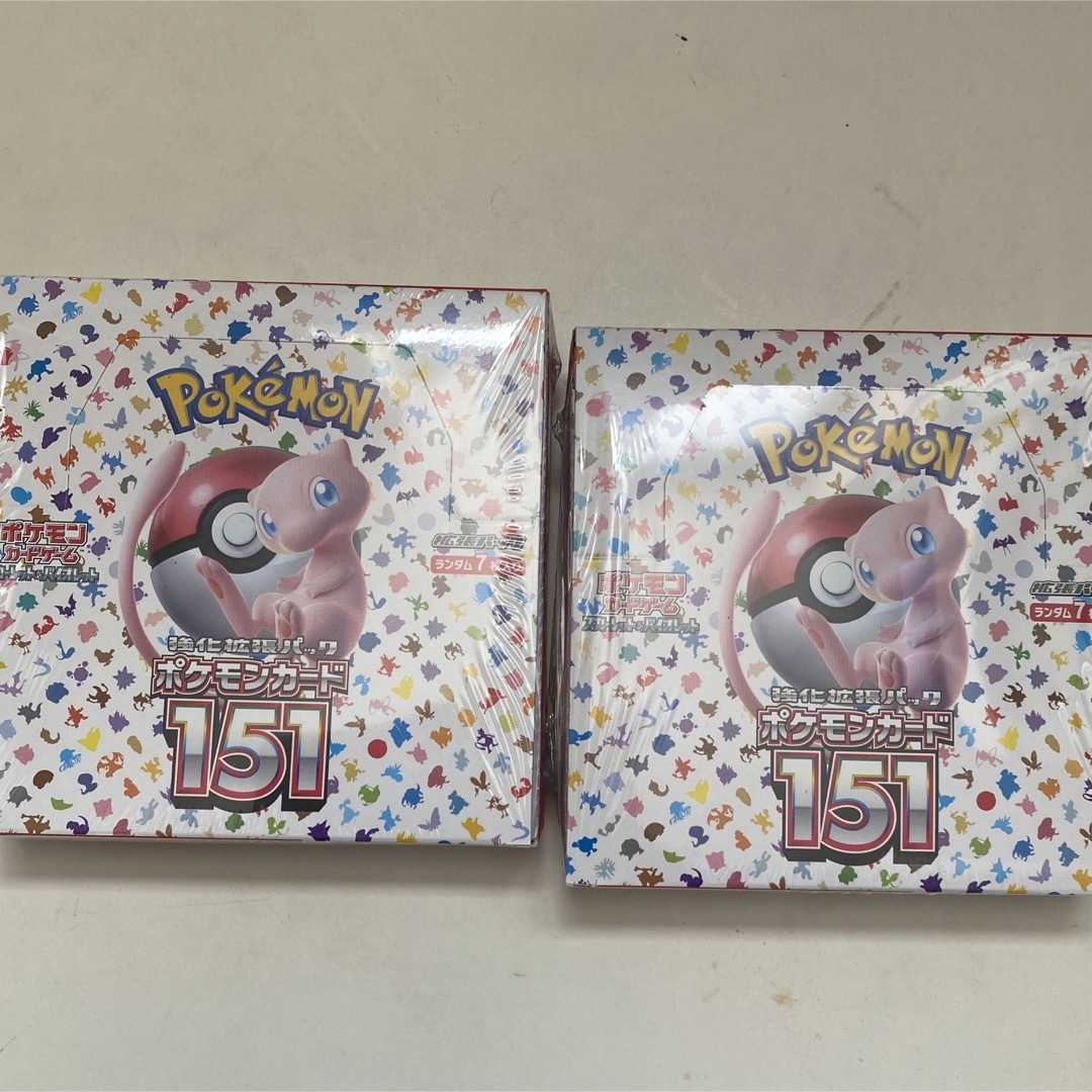 ポケモン(ポケモン)のポケモンカード 151のシュリンク付き2box エンタメ/ホビーのトレーディングカード(Box/デッキ/パック)の商品写真