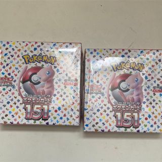 ポケモン(ポケモン)のポケモンカード 151のシュリンク付き2box(Box/デッキ/パック)