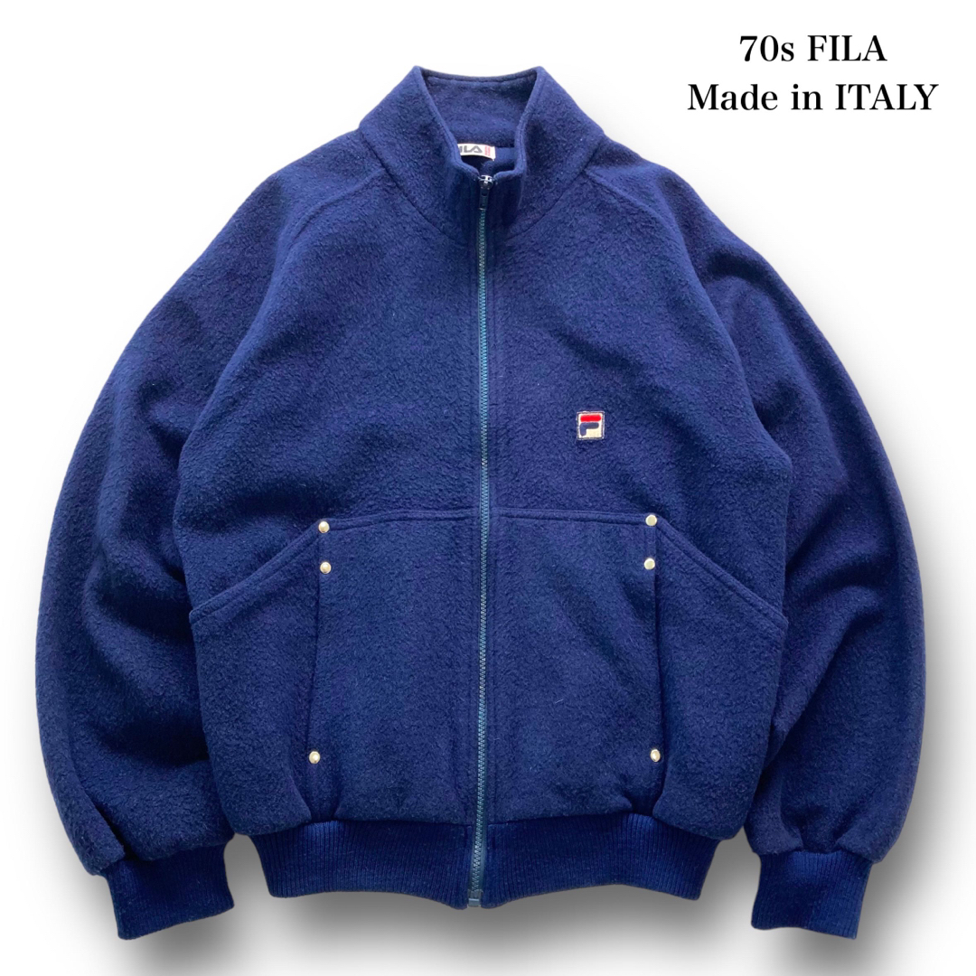 【FILA】70s ヴィンテージフィラ イタリア製 フリースジップジャケット