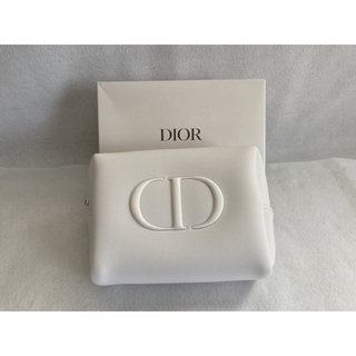 ディオール(Dior)の【Dior】ディオール ポーチ　ホワイト 【新品未使用】(ポーチ)