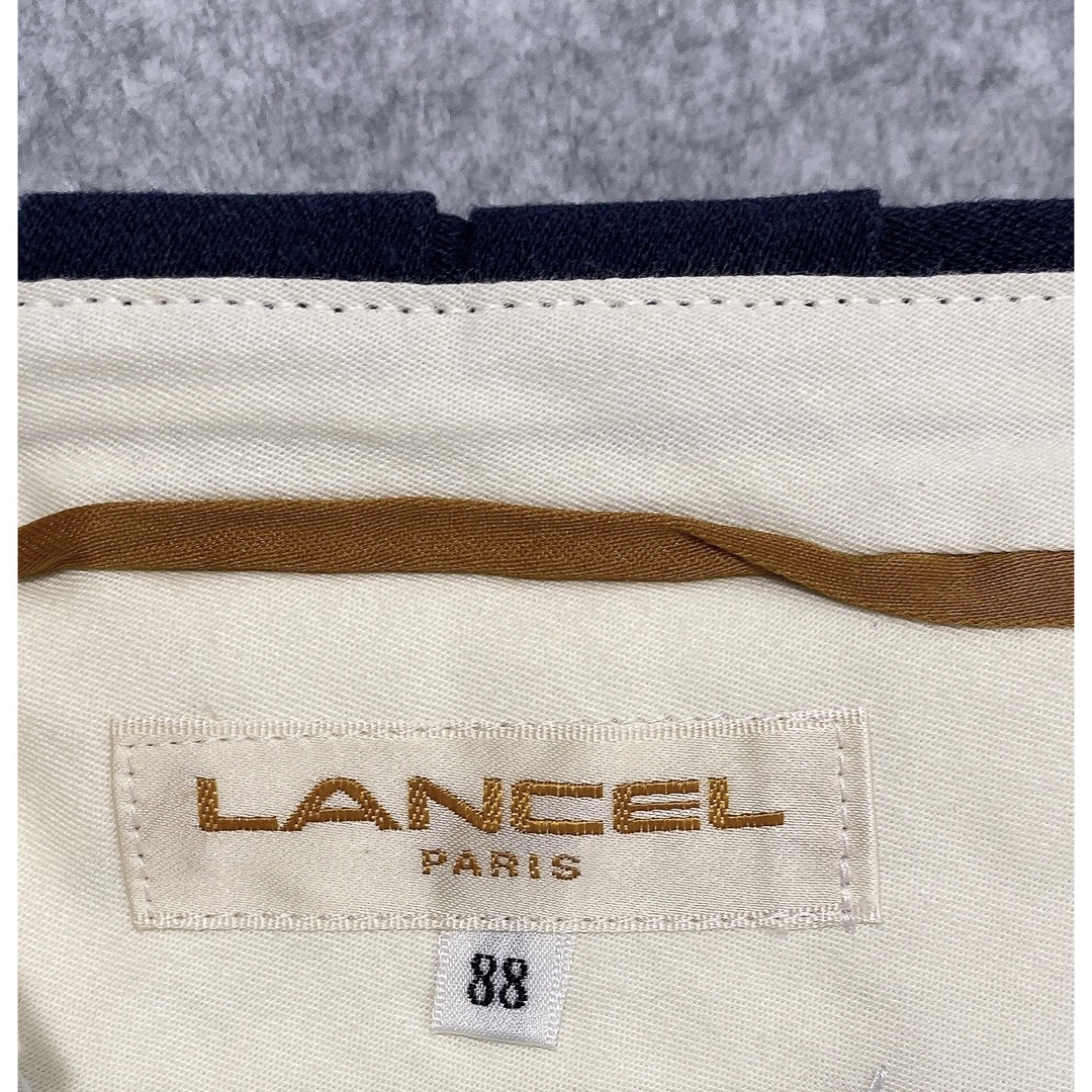 紳士 メンズ スラックス(LANCEL)ブラウン&ネイビー(2点セット)の ...