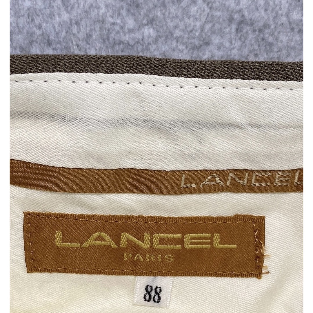 紳士 メンズ スラックス(LANCEL)ブラウン&ネイビー(2点セット)の ...