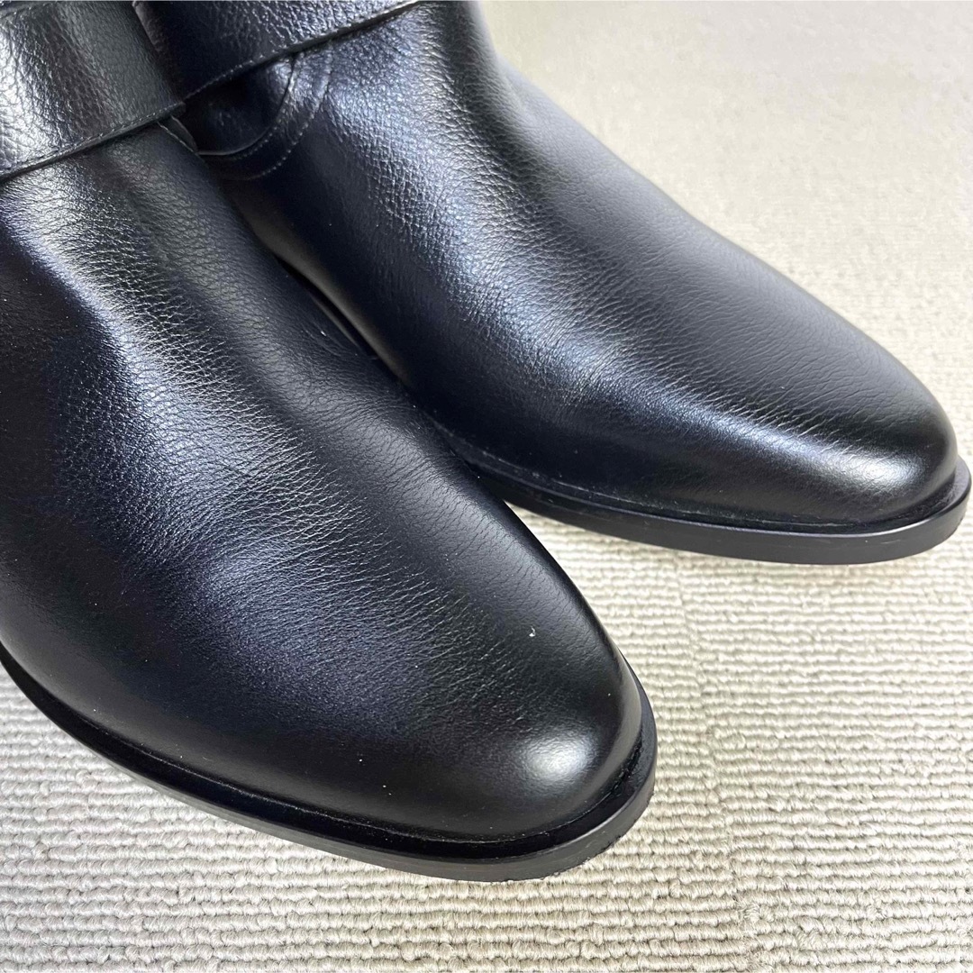 39 BRENTA フラット ロングブーツ 黒 ブレンタ エンジニア 25