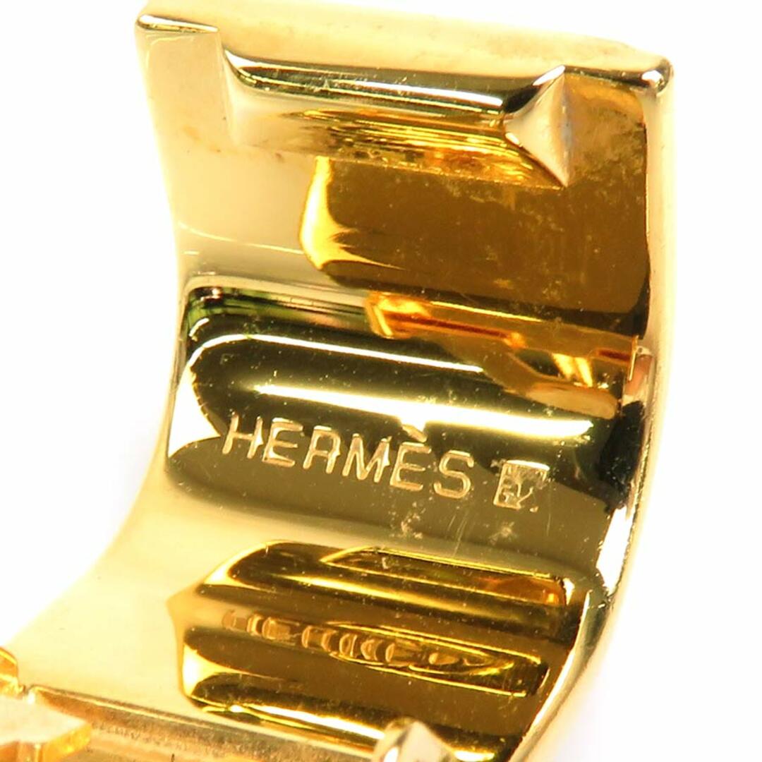 エルメス HERMES イヤリング 七宝焼き メタル/エナメル ゴールド/ベージュ/ブラウン レディース 送料無料 e56853f