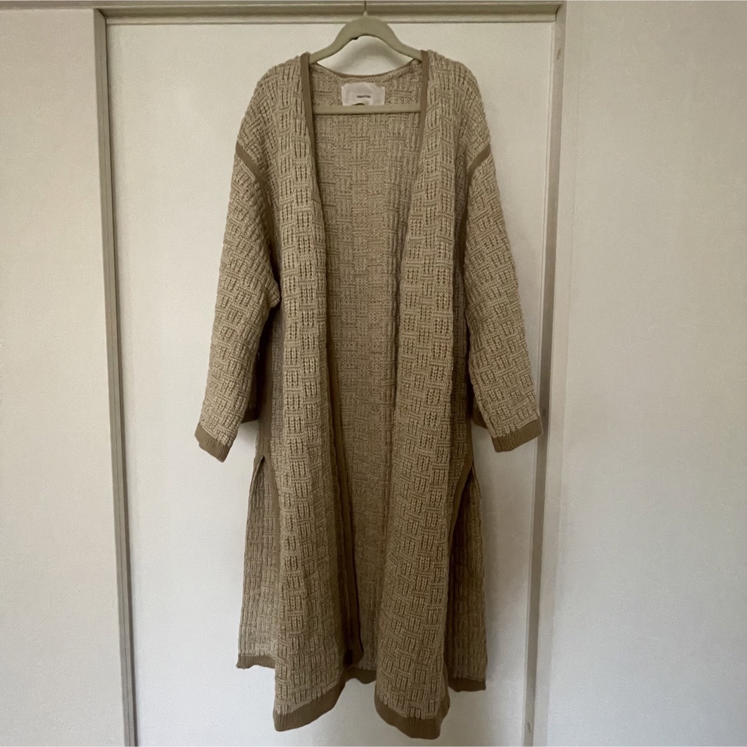 todayful ニットジャガードガウン