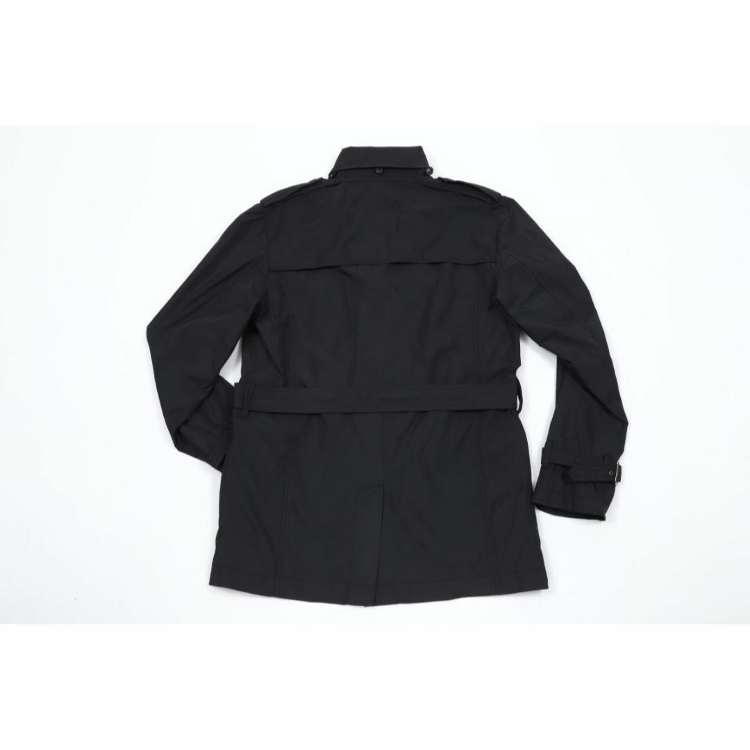 セマンティックデザイン★2wayシングルトレンチコート LL 黒ブラック★中古