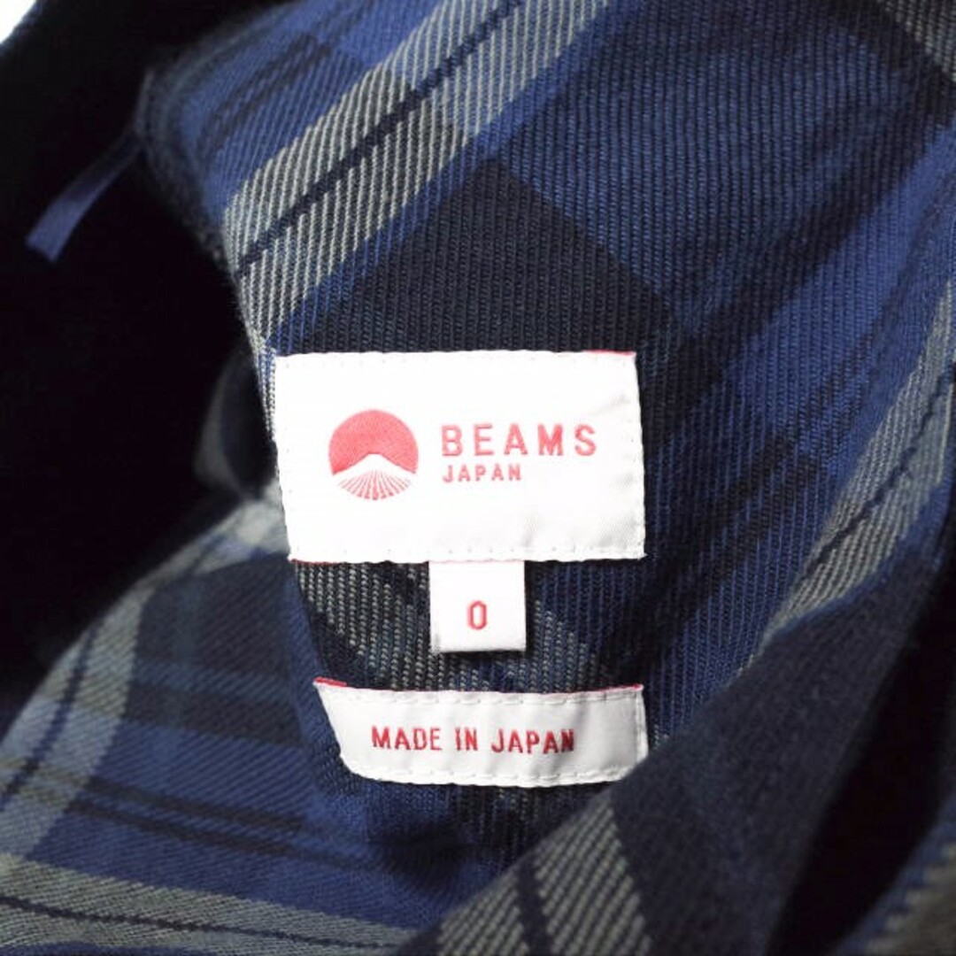 BEAMS(ビームス)のBEAMS JAPAN ビームスジャパン 20AW 日本製 ネルチェックスカート 13-27-0598-408 0 NAVY ロング マキシ ボトムス【中古】【BEAMS JAPAN】 レディースのスカート(ロングスカート)の商品写真