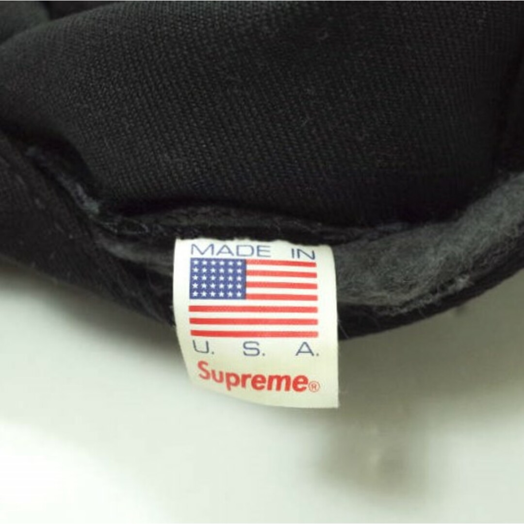 SUPREME シュプリーム アメリカ製 13SS Rubber Logo Camp Cap ラバーロゴキャンプキャップ ONE SIZE Black Box Logo ボックスロゴ ジェットキャップ 帽子【SUPREME】