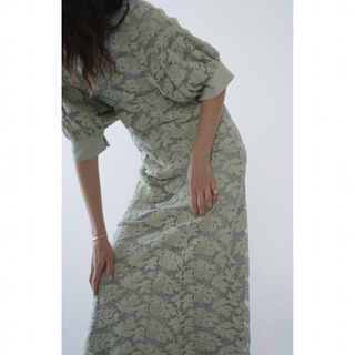 CLANE - FLORAL EMBROIDERY LACE ONEPIECE グリーンの通販