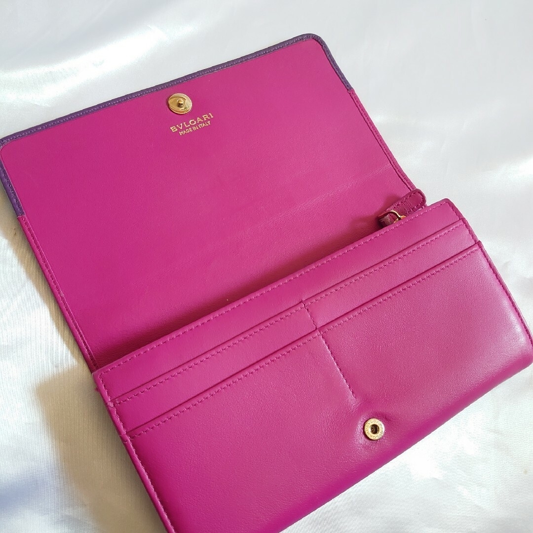 美品 BVLGARI ジップ 長財布 レザー サークルロゴ 美品 BVLGARI ジップ 長財布 レザー サークルロゴ