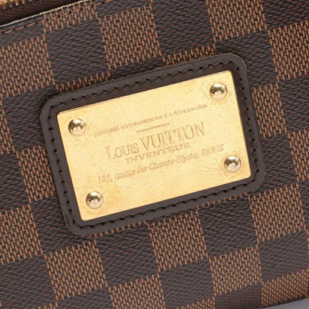 LOUIS VUITTON(ルイヴィトン)のエヴァ ダミエエベヌ チェーンハンドバッグ PVC レザー ブラウン 2WAY レディースのバッグ(ハンドバッグ)の商品写真