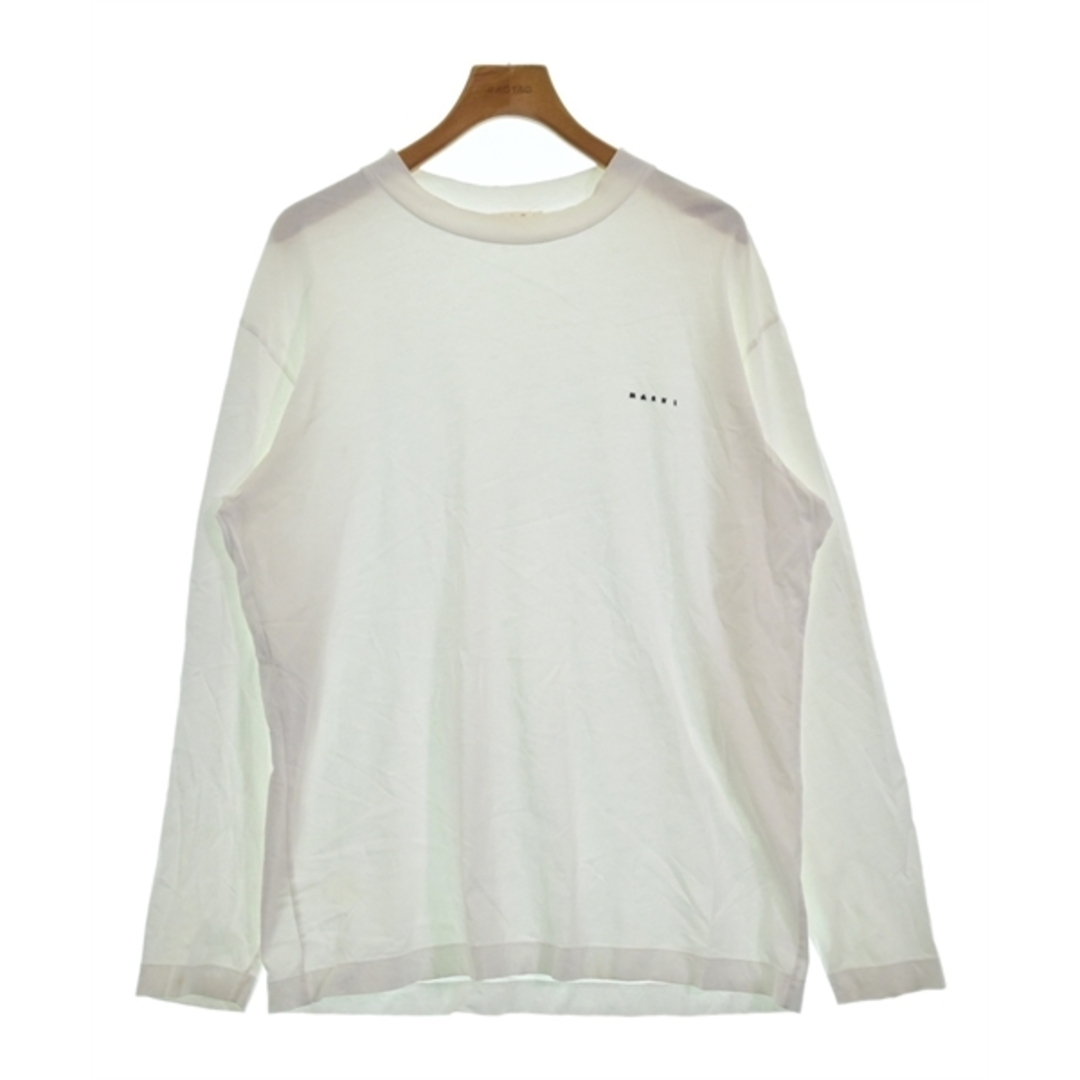 MARNI マルニ Tシャツ・カットソー 48(L位) 白 - Tシャツ/カットソー