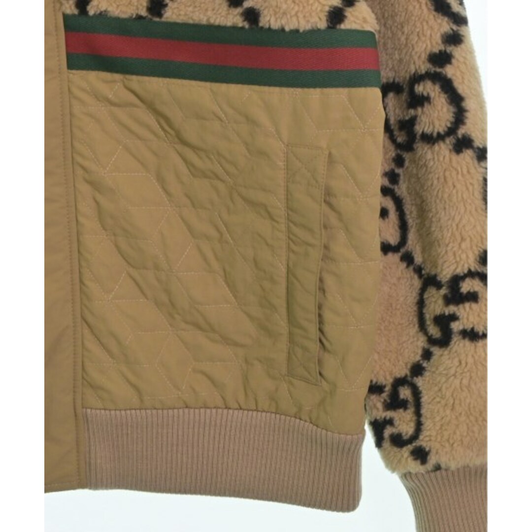 Gucci(グッチ)のGUCCI グッチ ブルゾン（その他） M ベージュx黒(総柄) 【古着】【中古】 メンズのジャケット/アウター(その他)の商品写真