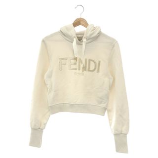 フェンディ(FENDI)のフェンディ ショート丈ロゴトレーナー パーカー(パーカー)