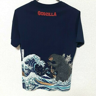 新品 3XLサイズ GODZILLA　ゴジラ＆浮世絵Tシャツ(Tシャツ/カットソー(半袖/袖なし))