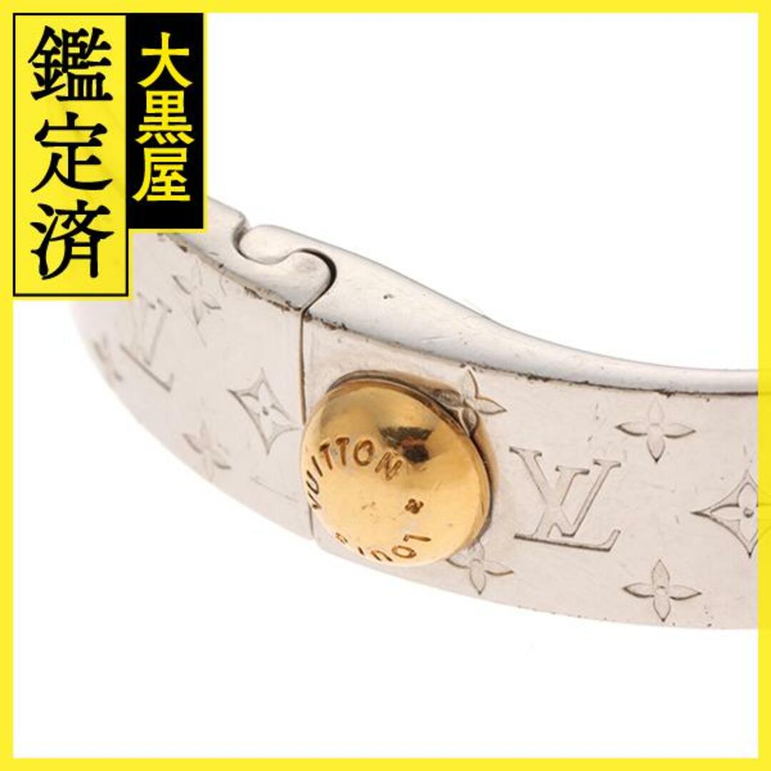 Louis Vuitton Bracelet Nanogram Cuff Monogram S in Palladium with