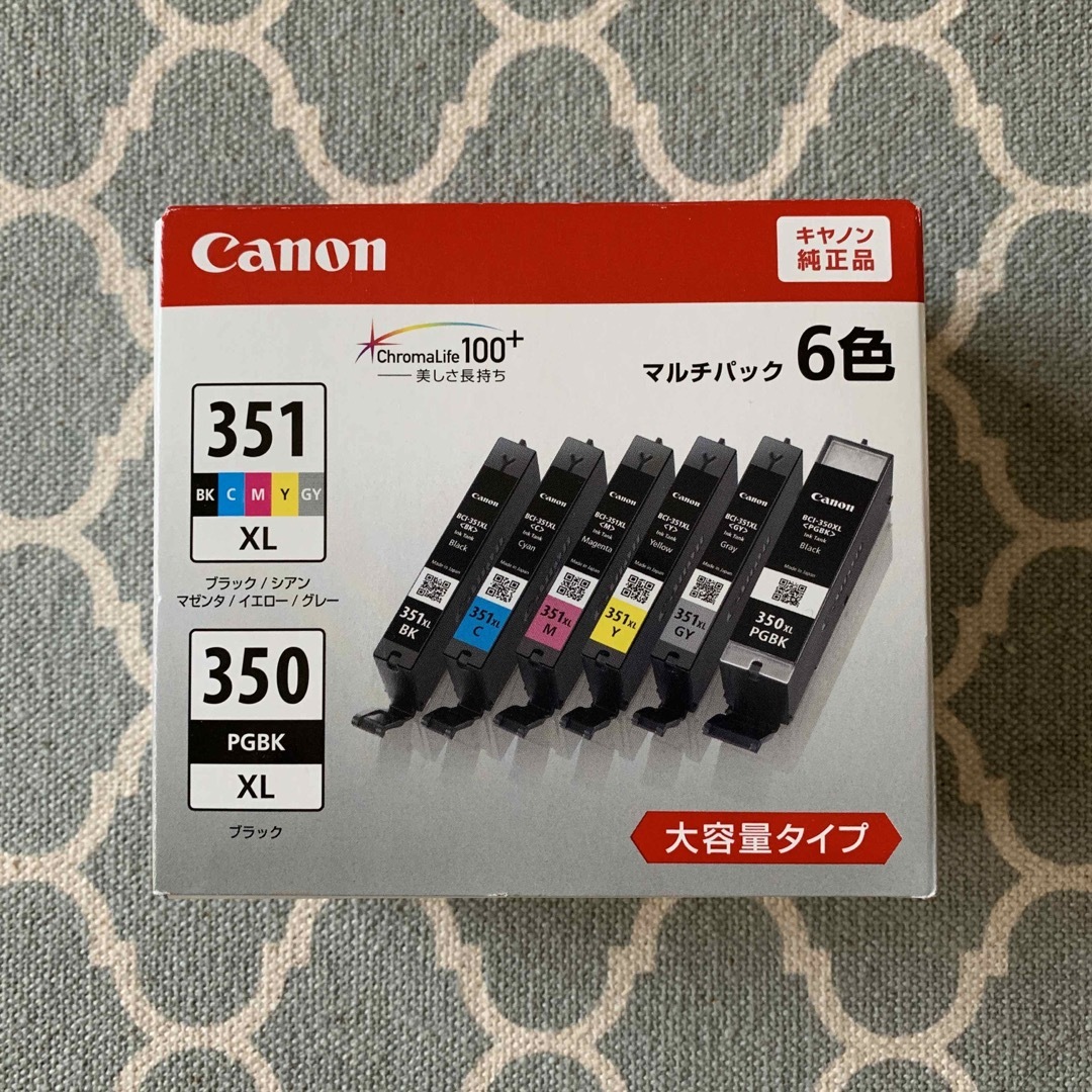 Canon インクカートリッジ BCI-351XL+350XL/6MP インテリア/住まい/日用品のオフィス用品(その他)の商品写真