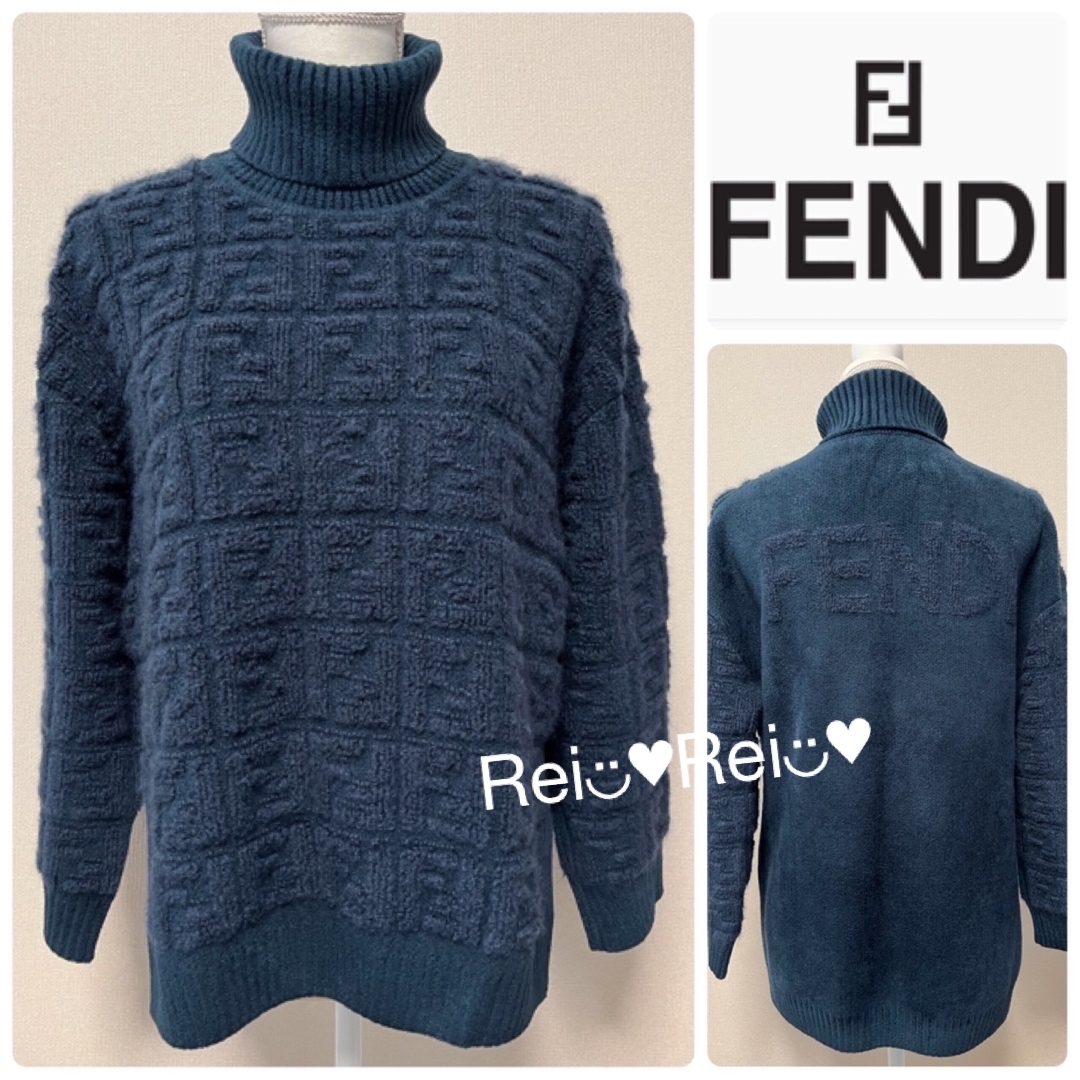 FENDI ハイネックニット ロゴニット セーター - ニット/セーター