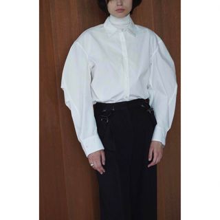 クラネ(CLANE)のMODS SLEEVE SHIRT ホワイト(シャツ/ブラウス(長袖/七分))