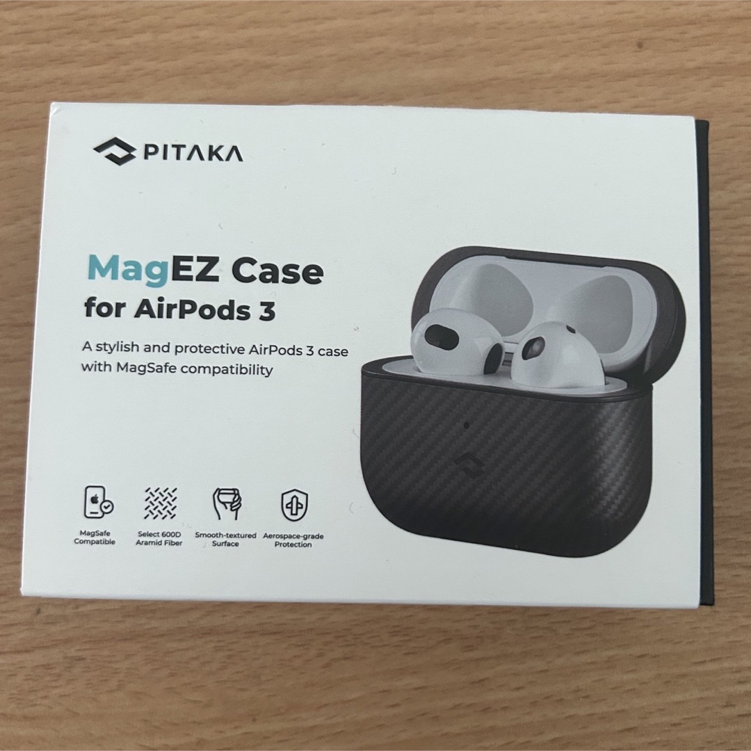 新品未使用 PITAKA MagEZ Case for AirPods 3 スマホ/家電/カメラのオーディオ機器(ヘッドフォン/イヤフォン)の商品写真