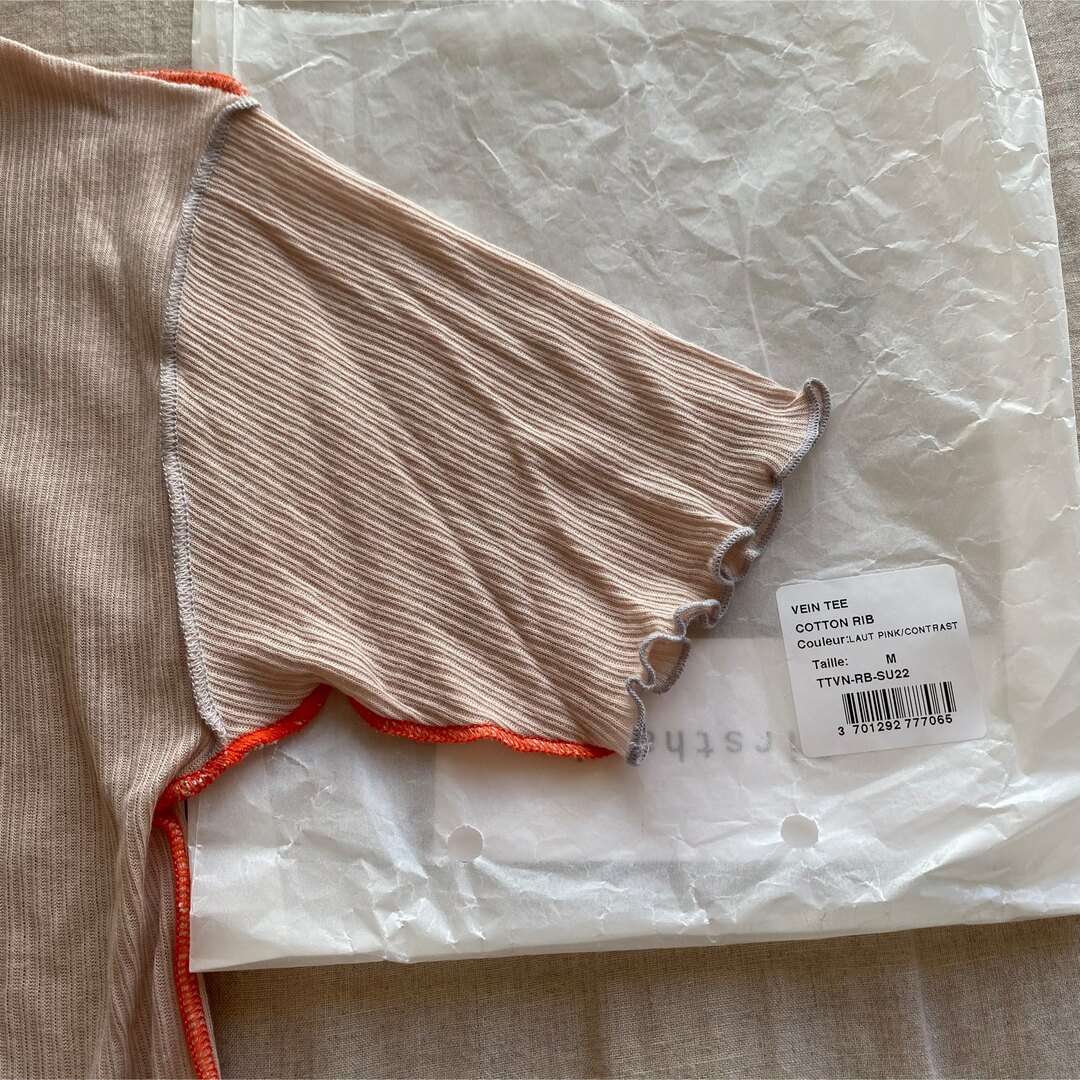 ベースレンジ ♡ VEIN TEE COTTON RIB