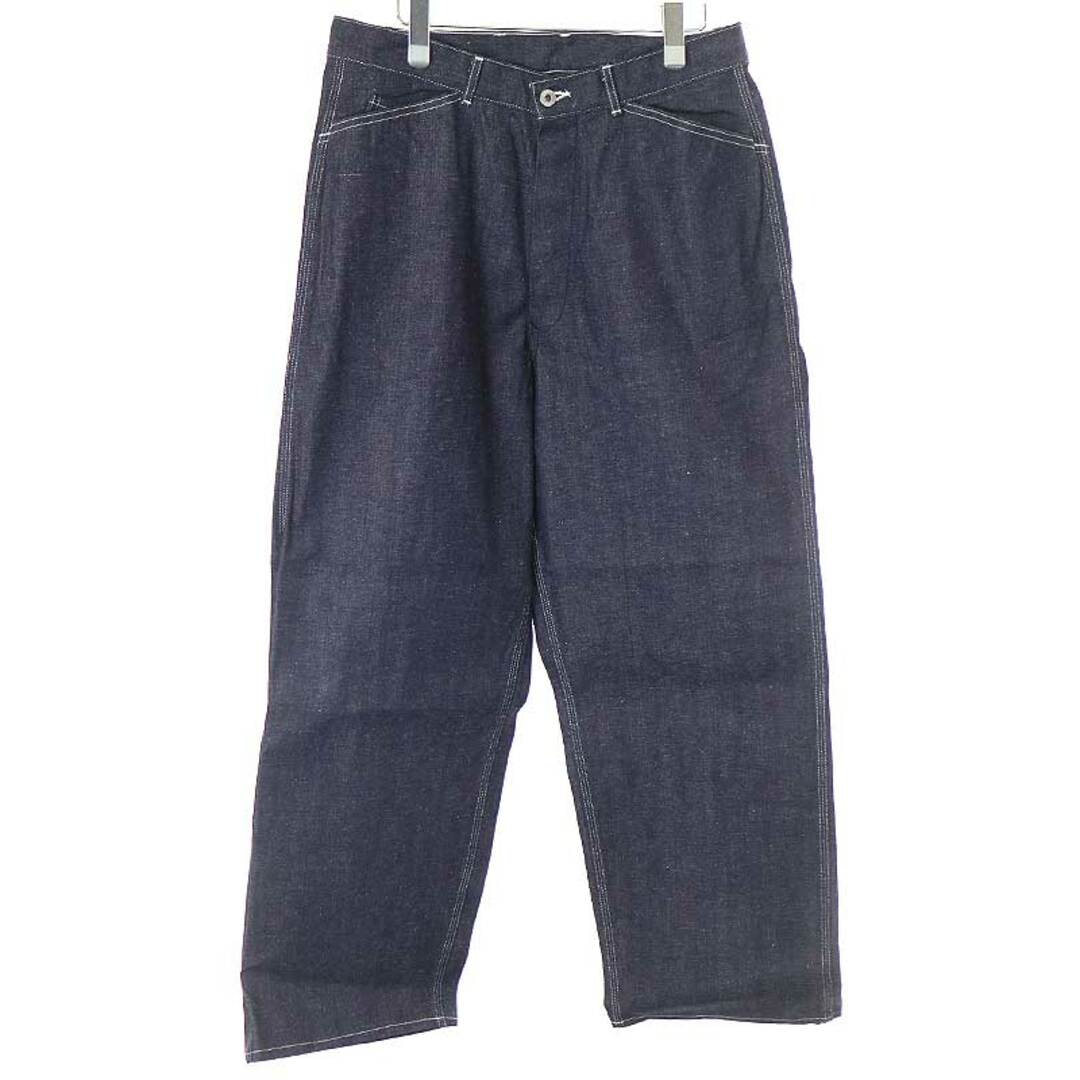 A.PRESSE ア プレッセ 23SS Military Denim Trousers ミリタリーデニムトラウザーズパンツ インディゴ 2新古品使用感の無い新品同様品Ａ