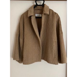 マックスマーラ(Max Mara)の【美品 】マックスマーラー　ショートコート　アルパカ・ウール(その他)