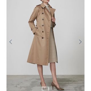 Aquascutam BASIC TRENCH COAT LONGトレンチコート(トレンチコート)