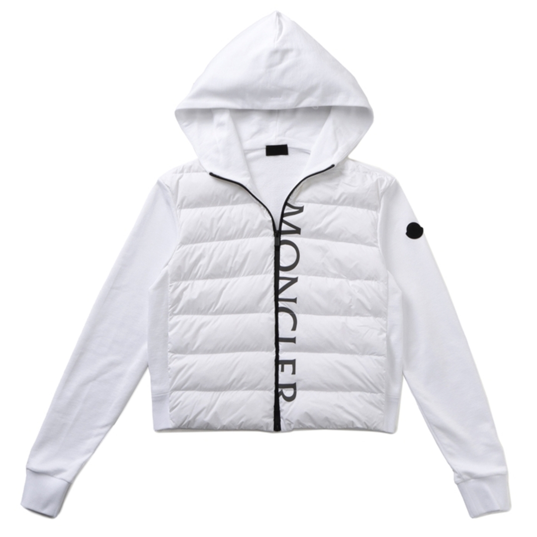 【未使用】MONCLER ロゴ パネル パーカー　XLサイズ　黒　正規品