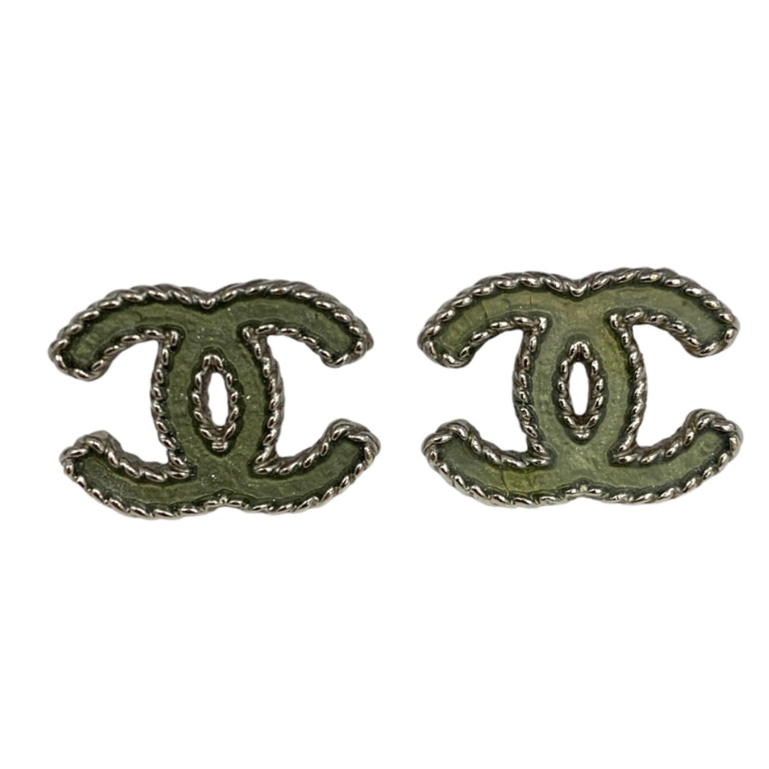 CHANEL [USED/中古CHANEL シャネル ピアス ココマーク グリーン