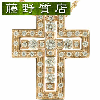 ダミアーニ(Damiani)の（新品仕上げ済）ダミアーニ DAMIANI ベルエポック クロス ダイヤ ネックレス 十字架 K18 PG × ダイヤ 約0.61ct 20079802 保証書 8806(ネックレス)